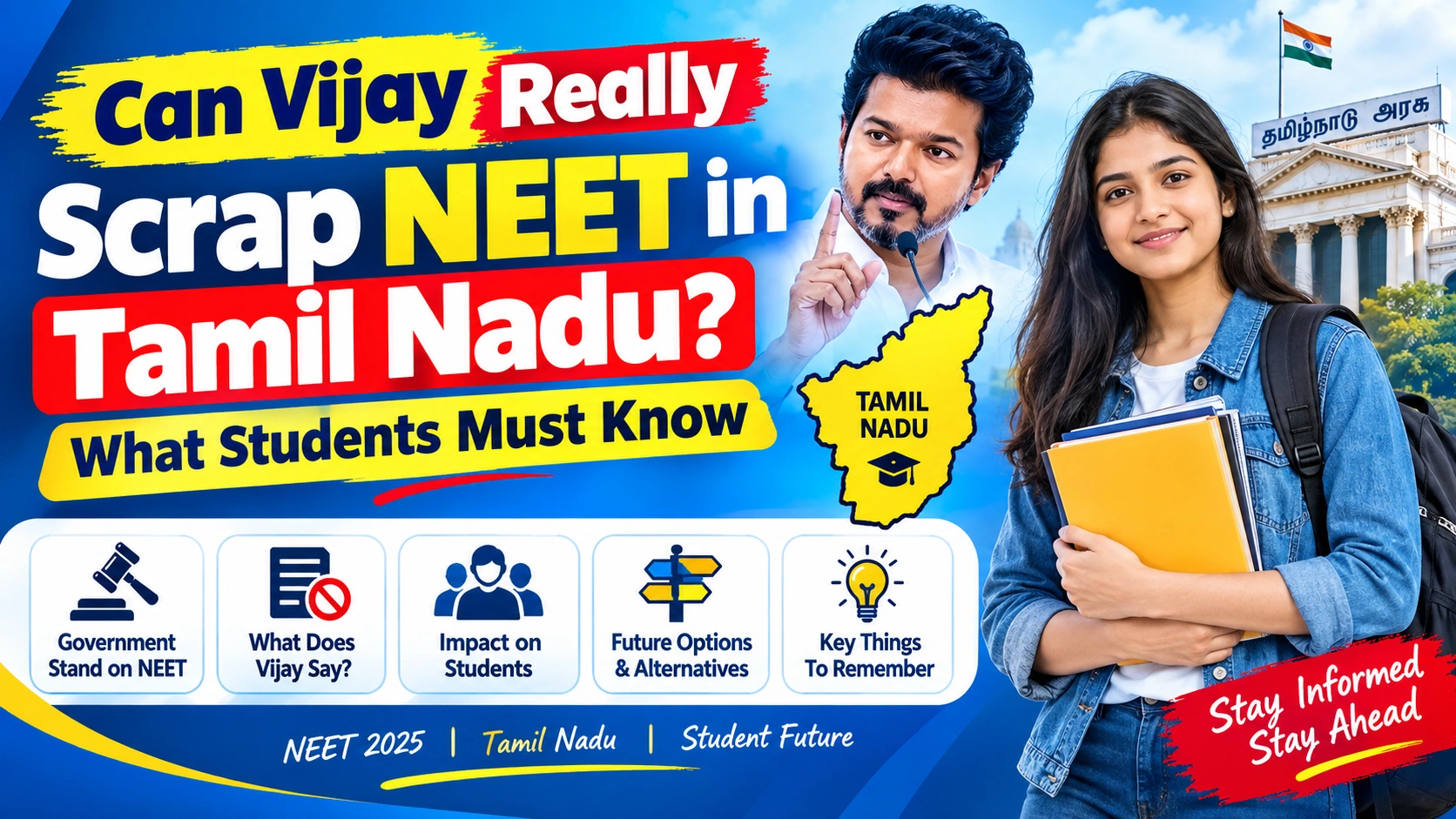 Can Vijay Really Scrap NEET in Tamil Nadu? What Students Must Know